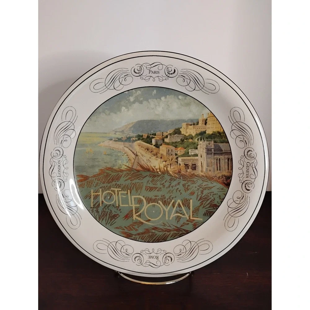 Certified International Hotel Royal Plate Pamela Gladding Vintage Travel Theme